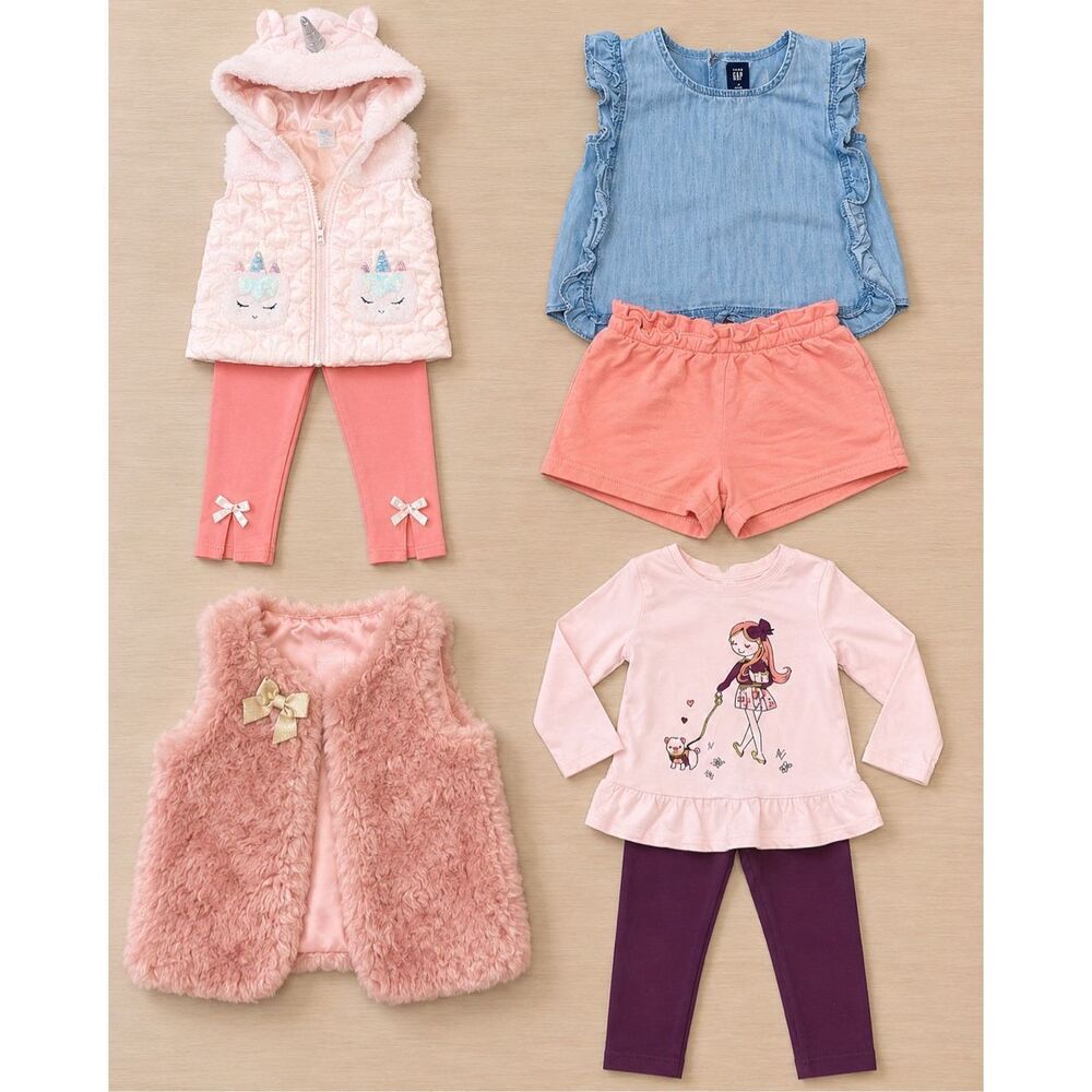 Girls 3T Mixed Outfit Bundle – Carter’s, Cat & Jack & More summer clothing mixed